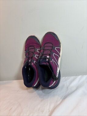 Salomon Women's Athletic Sneakers in Plum - Lightweight Comfort. 8/13